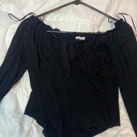 Boutique bodysuit, lightly worn. amazing material and super cute on - Picture 1 of 2
